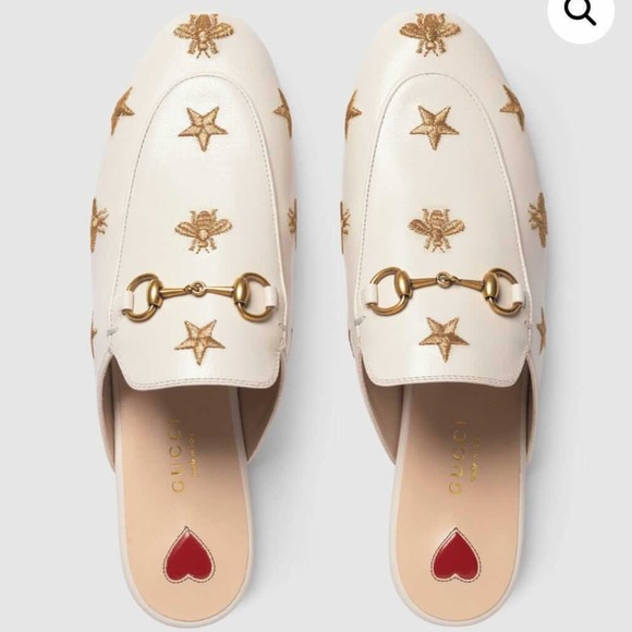 Gucci Shoes - GUCCI Princetown embroidered leather slipper